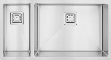 Нерж. мойка Quadro 74 Right (чаша справа) 1,20 мм