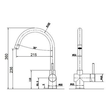 Кухонный смеситель FKM 39 SS