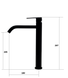 Змішувач для раковини Nuova 50201 Black