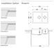 Гранітна мийка Quadro 56x46x15 - 2
