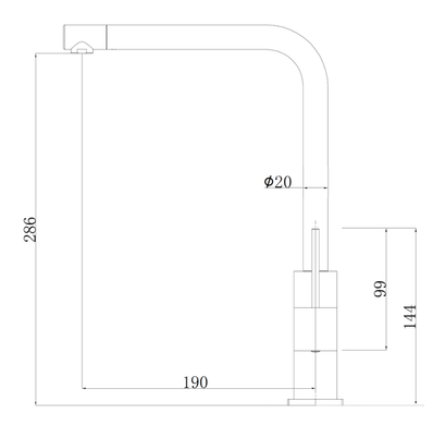 Кухонный смеситель FKM 51 SS Inox
