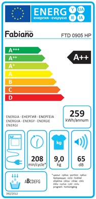 Сушильная машина Fabiano FTD 0905 HP
